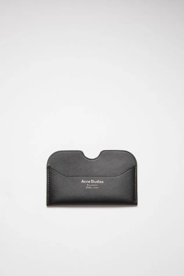 Acne Studios Small Leather Goods Man Leather Card Case Black