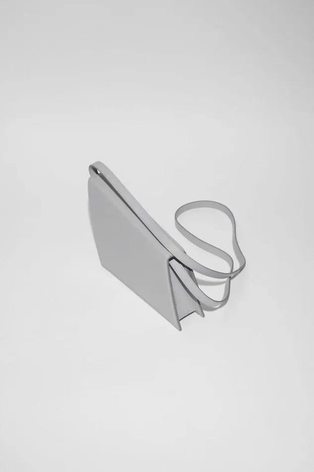 Acne Studios Small Leather Goods Woman Distortion Micro Bag Light Grey