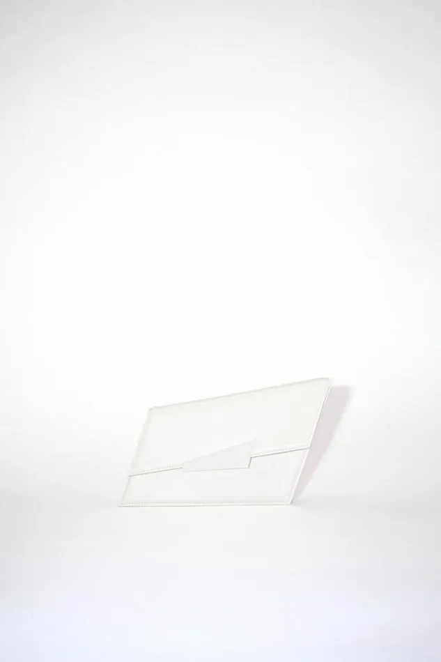 Acne Studios Small Leather Goods Woman Distortion Micro Bag White