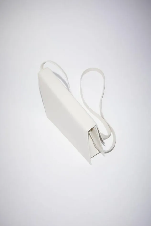 Acne Studios Small Leather Goods Woman Distortion Micro Bag White