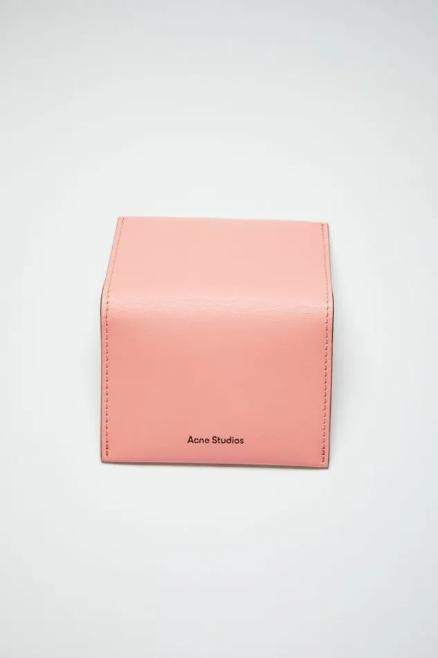 Acne Studios Small Leather Goods Woman Folded Card Holder Salmon Pink