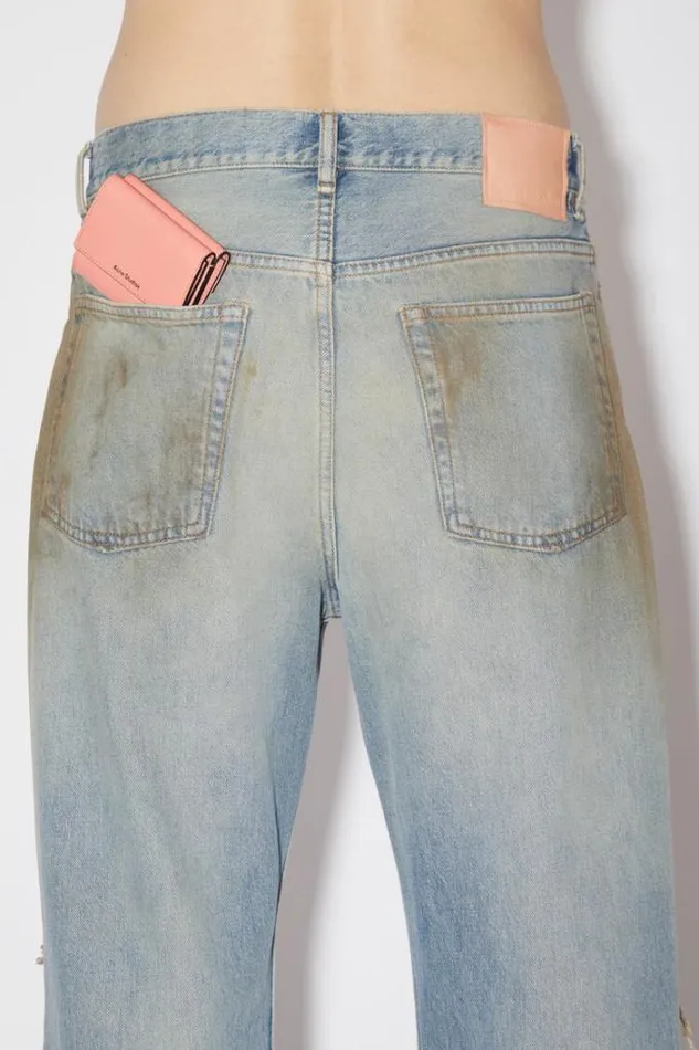 Acne Studios Small Leather Goods Woman Folded Wallet Salmon Pink