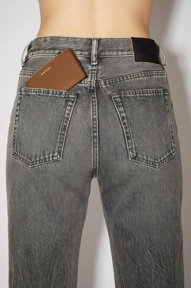 Acne Studios Small Leather Goods Woman Leather Zip Wallet Camel Brown