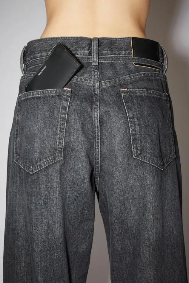 Acne Studios Small Leather Goods Woman Zippered Card Wallet Black