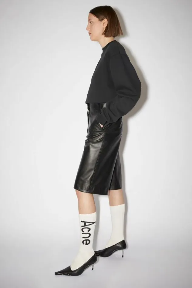 Acne Studios Socks Man Logojacquard Socks Off White