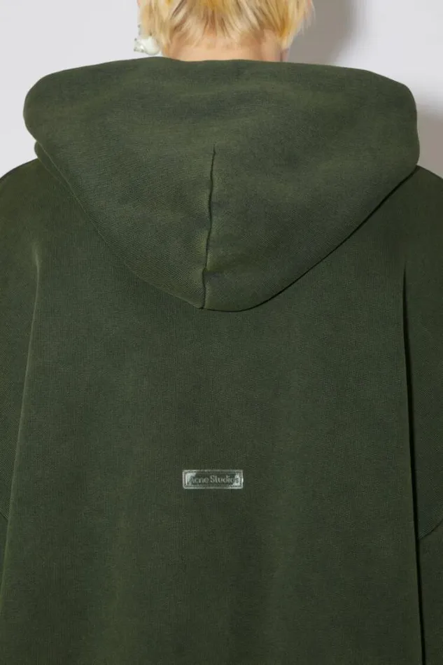 Acne Studios Sweatshirts Man Hooded Sweatshirt Moss Green