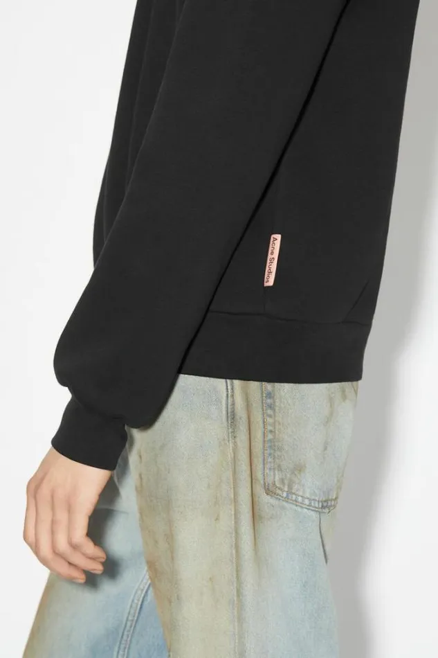 Acne Studios Sweatshirts Man Zippered Sweater Black