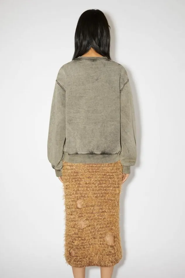 Acne Studios Sweatshirts Woman Blurred Logo Sweater Faded Grey