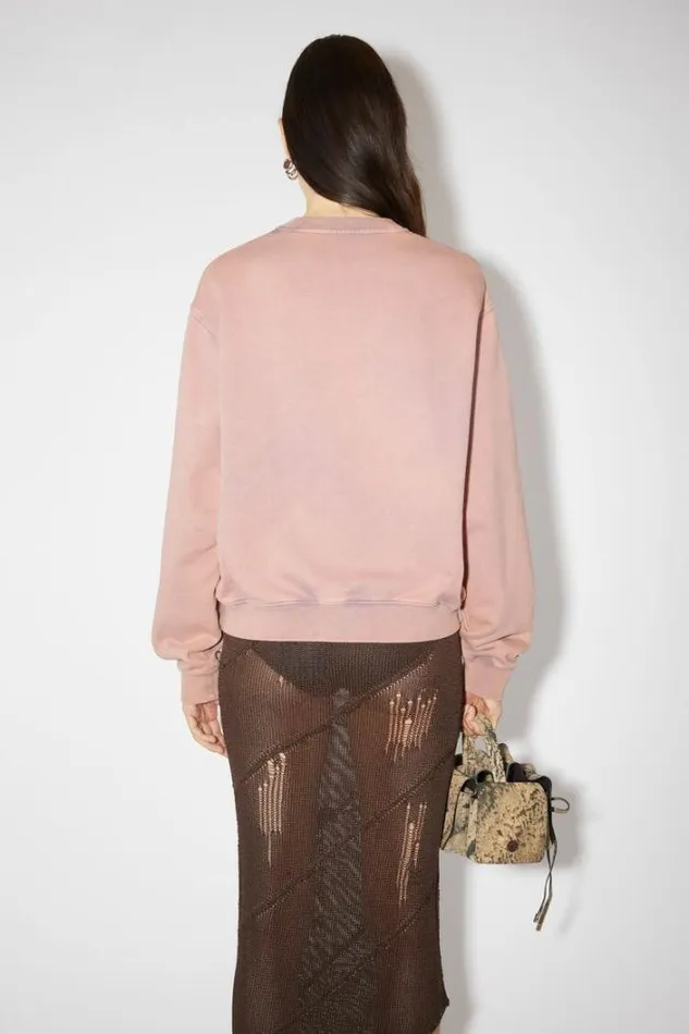 Acne Studios Sweatshirts Woman Blurred Logo Sweater Faded Purple