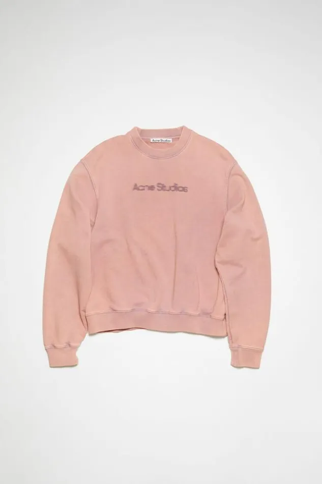 Acne Studios Sweatshirts Woman Blurred Logo Sweater Faded Purple