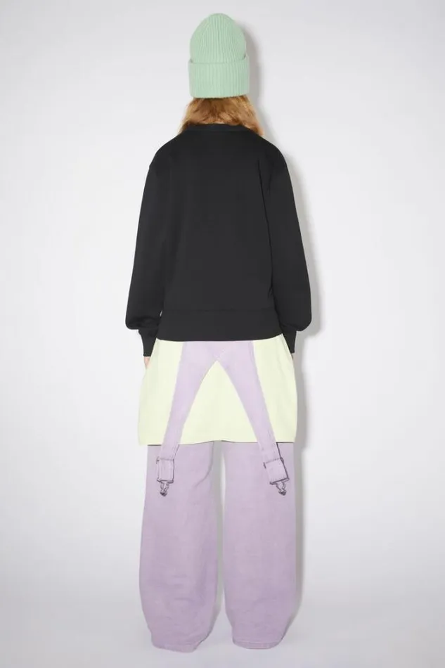 Acne Studios Sweatshirts Woman Crew Neck SweaterUnisex Black