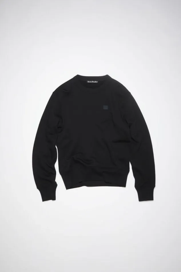 Acne Studios Sweatshirts Woman Crew Neck SweaterUnisex Black