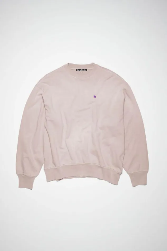 Acne Studios Sweatshirts Woman Crew Neck SweaterUnisex Dusty Beige