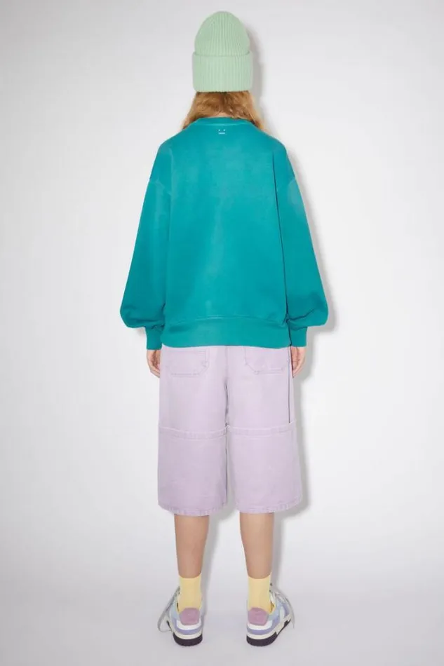 Acne Studios Sweatshirts Woman Crew Neck SweaterUnisex Sea Green