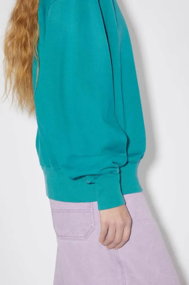 Acne Studios Sweatshirts Woman Crew Neck SweaterUnisex Sea Green
