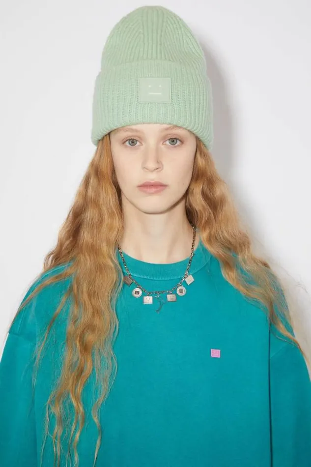 Acne Studios Sweatshirts Woman Crew Neck SweaterUnisex Sea Green