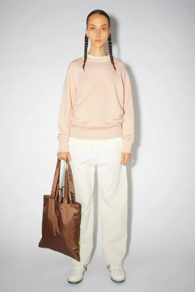 Acne Studios Sweatshirts Woman Crew Neck Sweatshirt Powder Pink