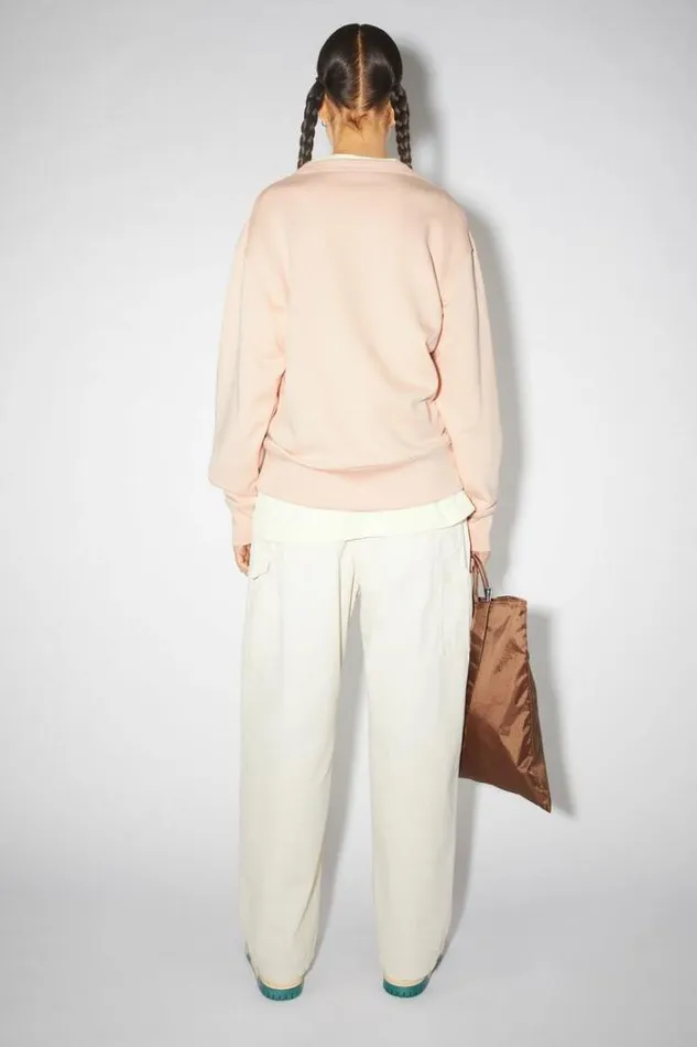 Acne Studios Sweatshirts Woman Crew Neck Sweatshirt Powder Pink