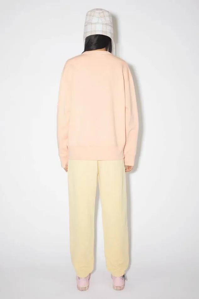 Acne Studios Sweatshirts Woman Crew Neck SweatshirtUnisex Powder Pink