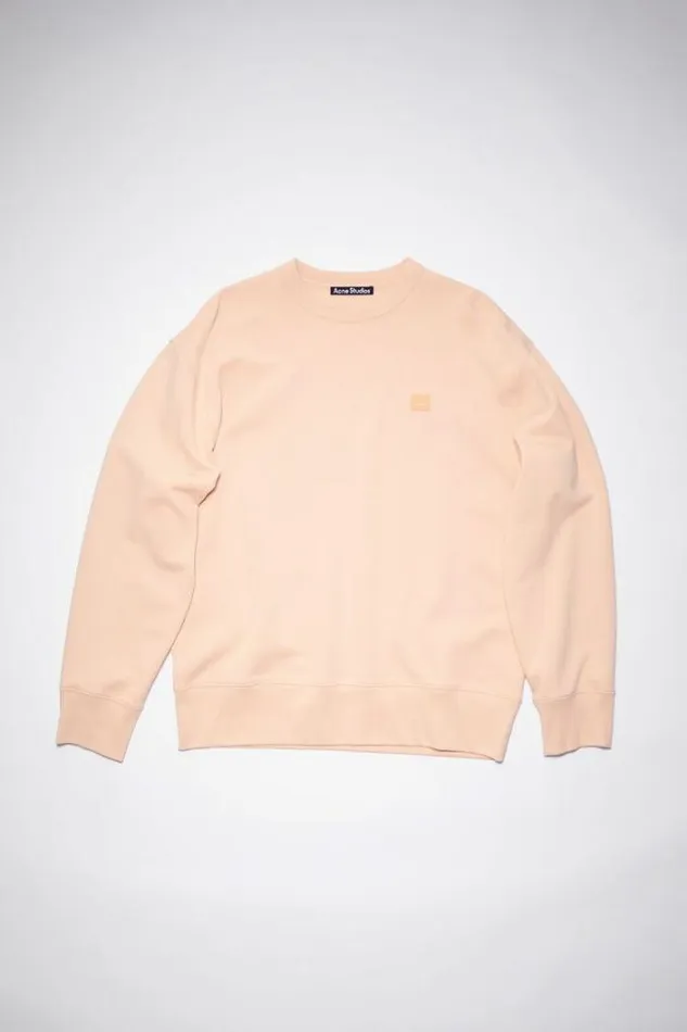 Acne Studios Sweatshirts Woman Crew Neck SweatshirtUnisex Powder Pink