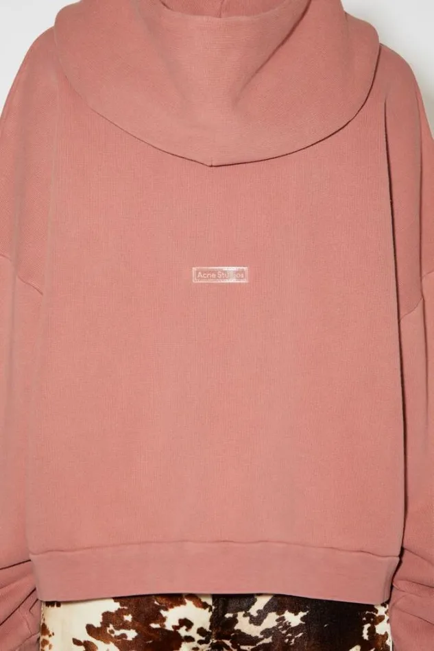 Acne Studios Sweatshirts Woman Hooded Sweater Vintage Pink
