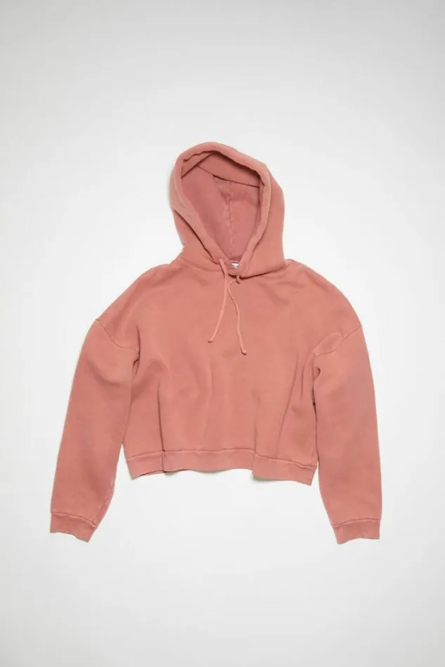 Acne Studios Sweatshirts Woman Hooded Sweater Vintage Pink