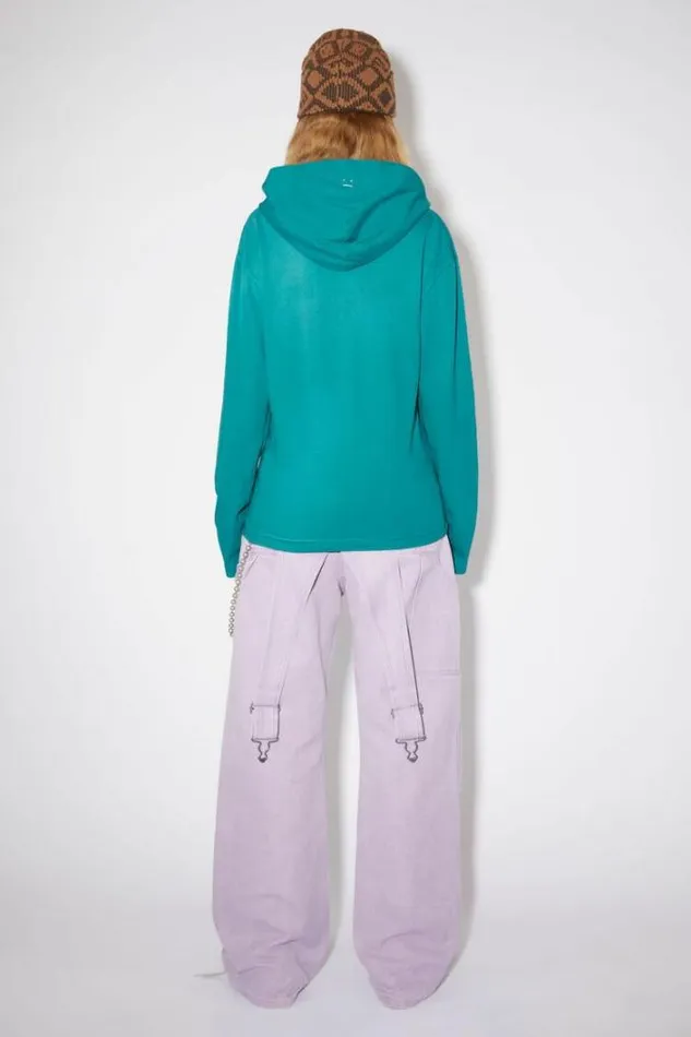 Acne Studios Sweatshirts Woman Hooded SweaterUnisex Sea Green