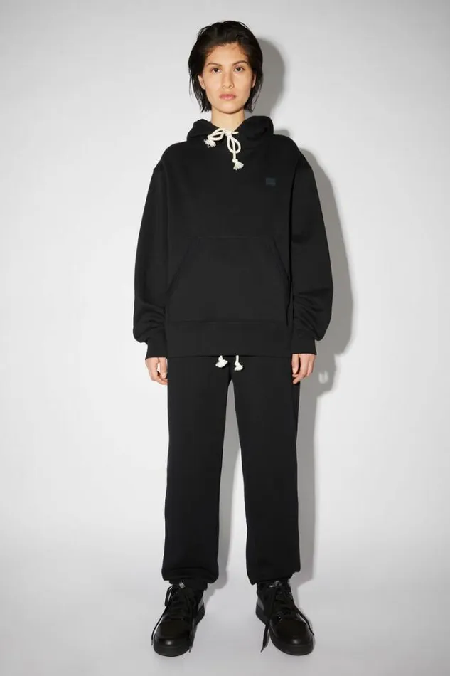 Acne Studios Sweatshirts Woman Hooded Sweatshirt Black