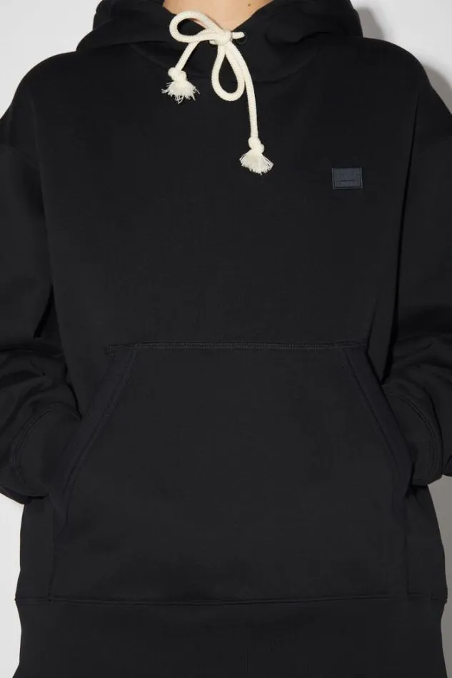 Acne Studios Sweatshirts Woman Hooded Sweatshirt Black