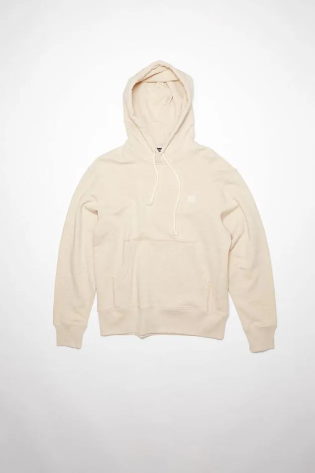 Acne Studios Sweatshirts Woman Hooded Sweatshirt Oatmeal Melange
