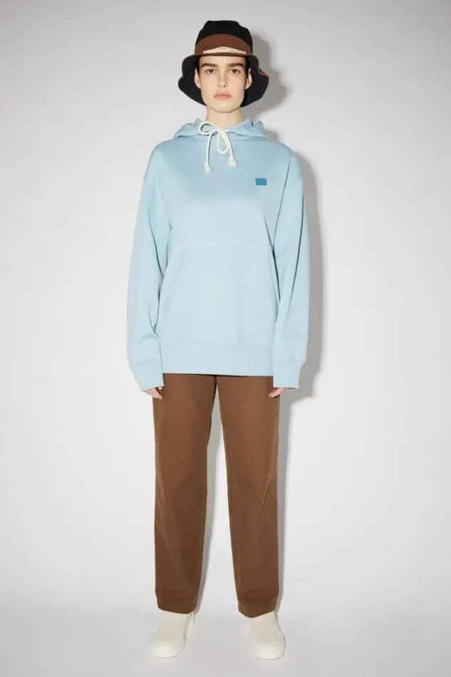 Acne Studios Sweatshirts Woman Hooded Sweatshirt Powder Blue