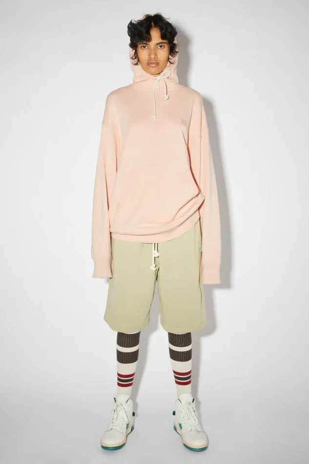 Acne Studios Sweatshirts Woman Hooded Sweatshirt Powder Pink