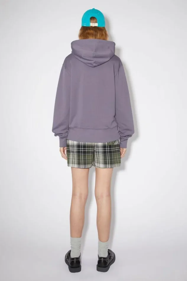 Acne Studios Sweatshirts Woman Hooded SweatshirtUnisex Faded Purple
