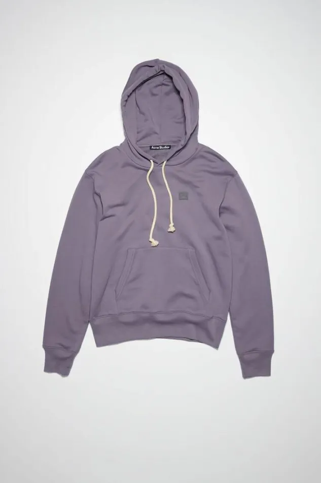Acne Studios Sweatshirts Woman Hooded SweatshirtUnisex Faded Purple