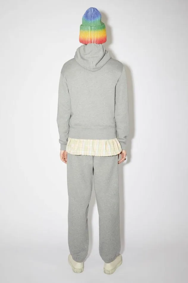 Acne Studios Sweatshirts Woman Hooded SweatshirtUnisex Light Grey Melange