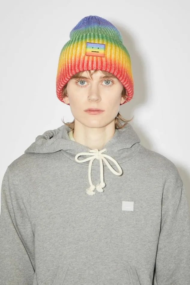 Acne Studios Sweatshirts Woman Hooded SweatshirtUnisex Light Grey Melange