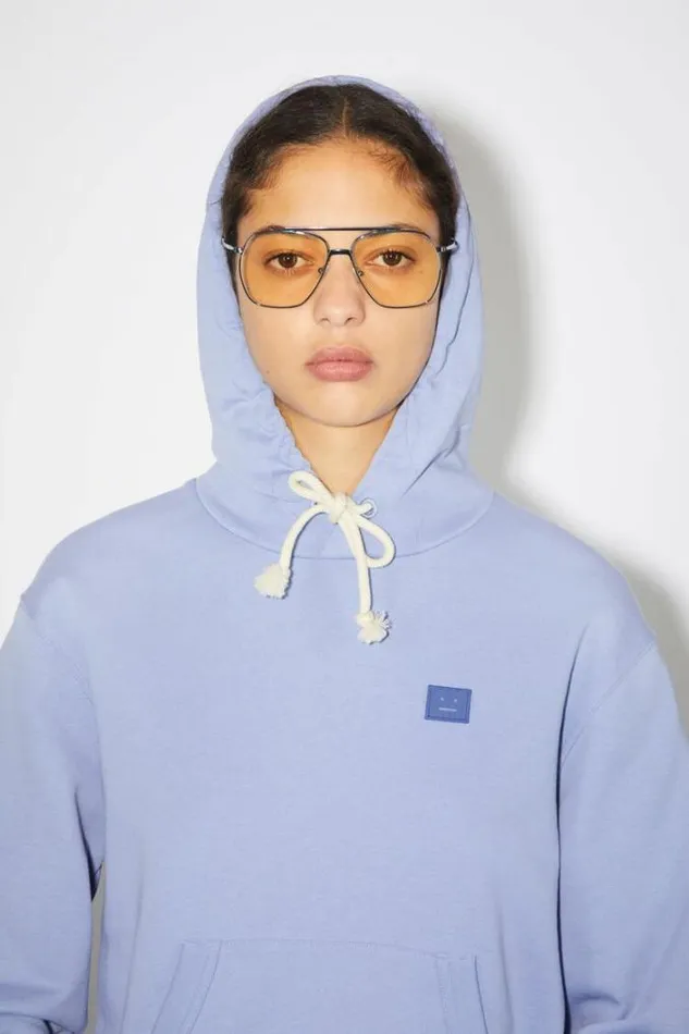 Acne Studios Sweatshirts Woman Hooded SweatshirtUnisex Pale Purple
