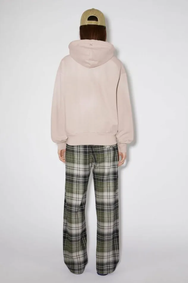 Acne Studios Sweatshirts Woman Hooded Zippered SweatshirtUnisex Dusty Beige