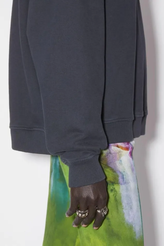 Acne Studios Sweatshirts Woman Stamp Logo Sweatshirt Black