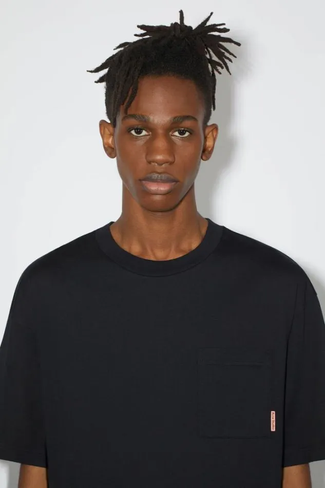 Acne Studios Tshirts Man Cotton Tshirt Black