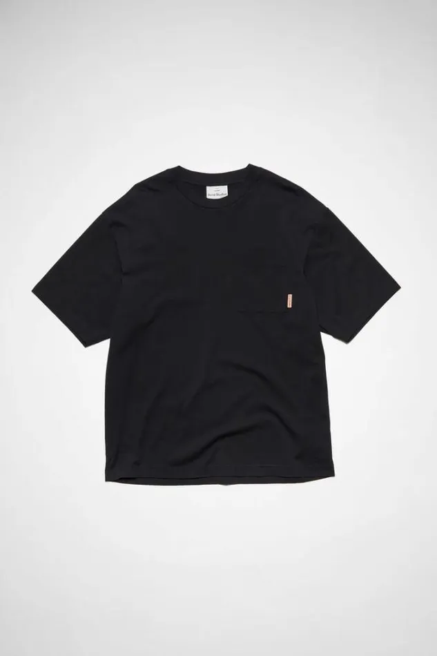 Acne Studios Tshirts Man Cotton Tshirt Black