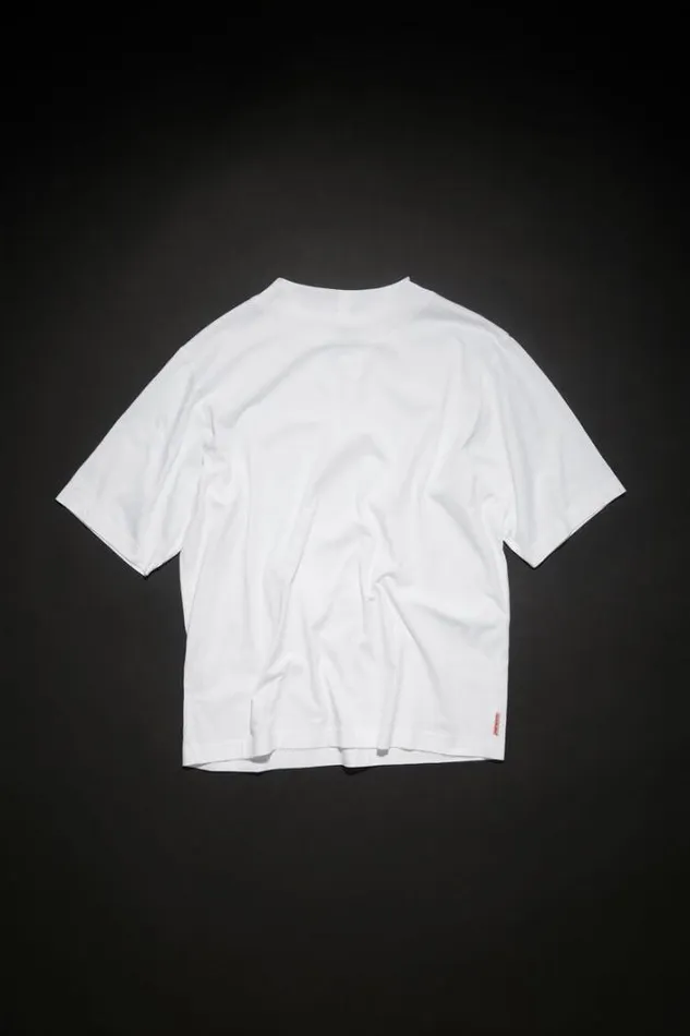 Acne Studios Tshirts Man Cotton Tshirt Optic White