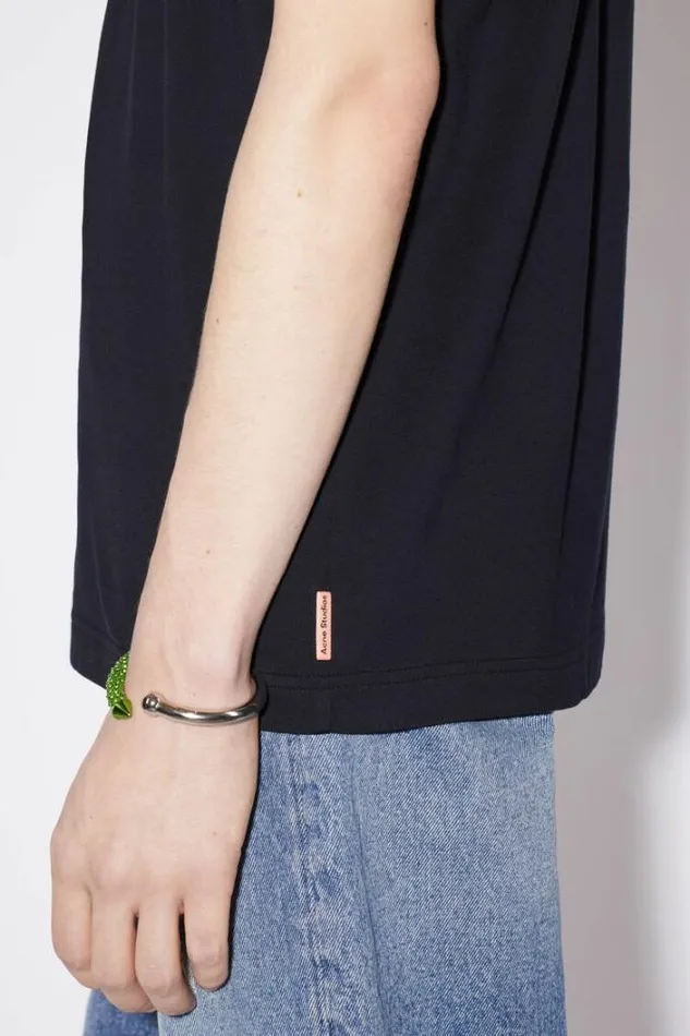 Acne Studios Tshirts Man Crew Neck Tshirt Black