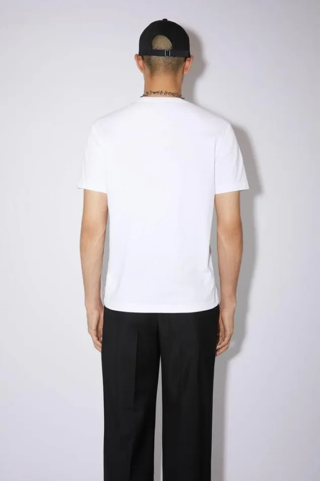 Acne Studios Tshirts Man Crew Neck Tshirt Optic White