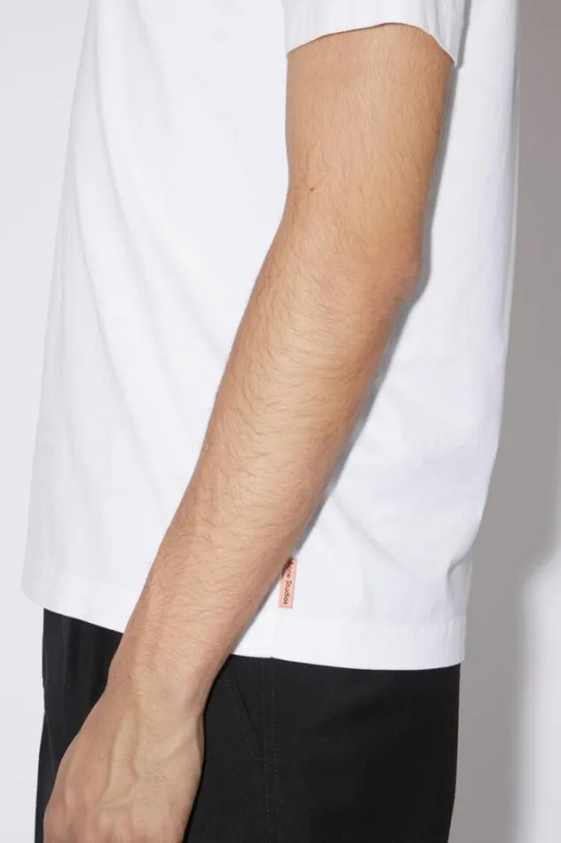 Acne Studios Tshirts Man Crew Neck Tshirt Optic White