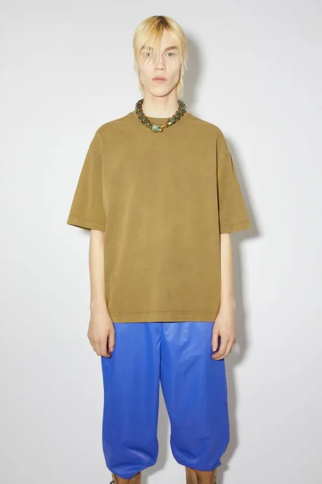 Acne Studios Tshirts Man Crew Neck Tshirt Sage Green