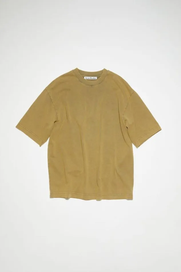 Acne Studios Tshirts Man Crew Neck Tshirt Sage Green