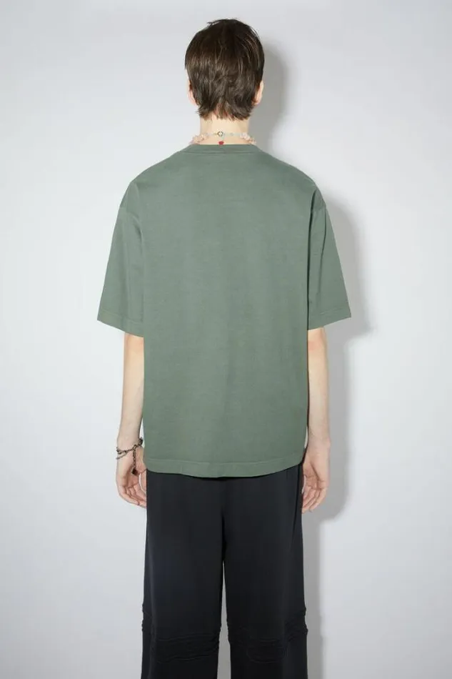 Acne Studios Tshirts Man Logo Tshirt Cedar Green