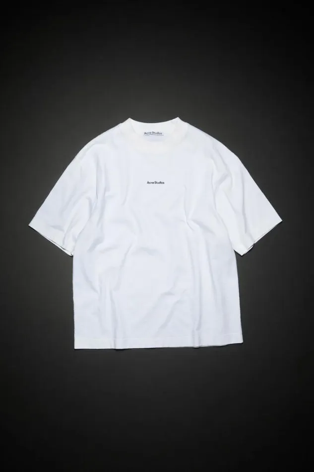 Acne Studios Tshirts Man Logo Tshirt Optic White