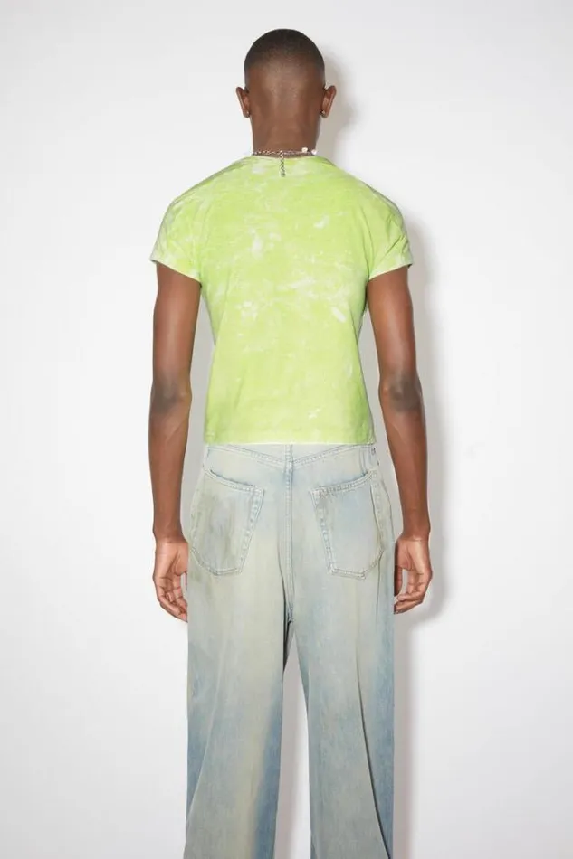 Acne Studios Tshirts Man Printed Tshirt Fluo Green